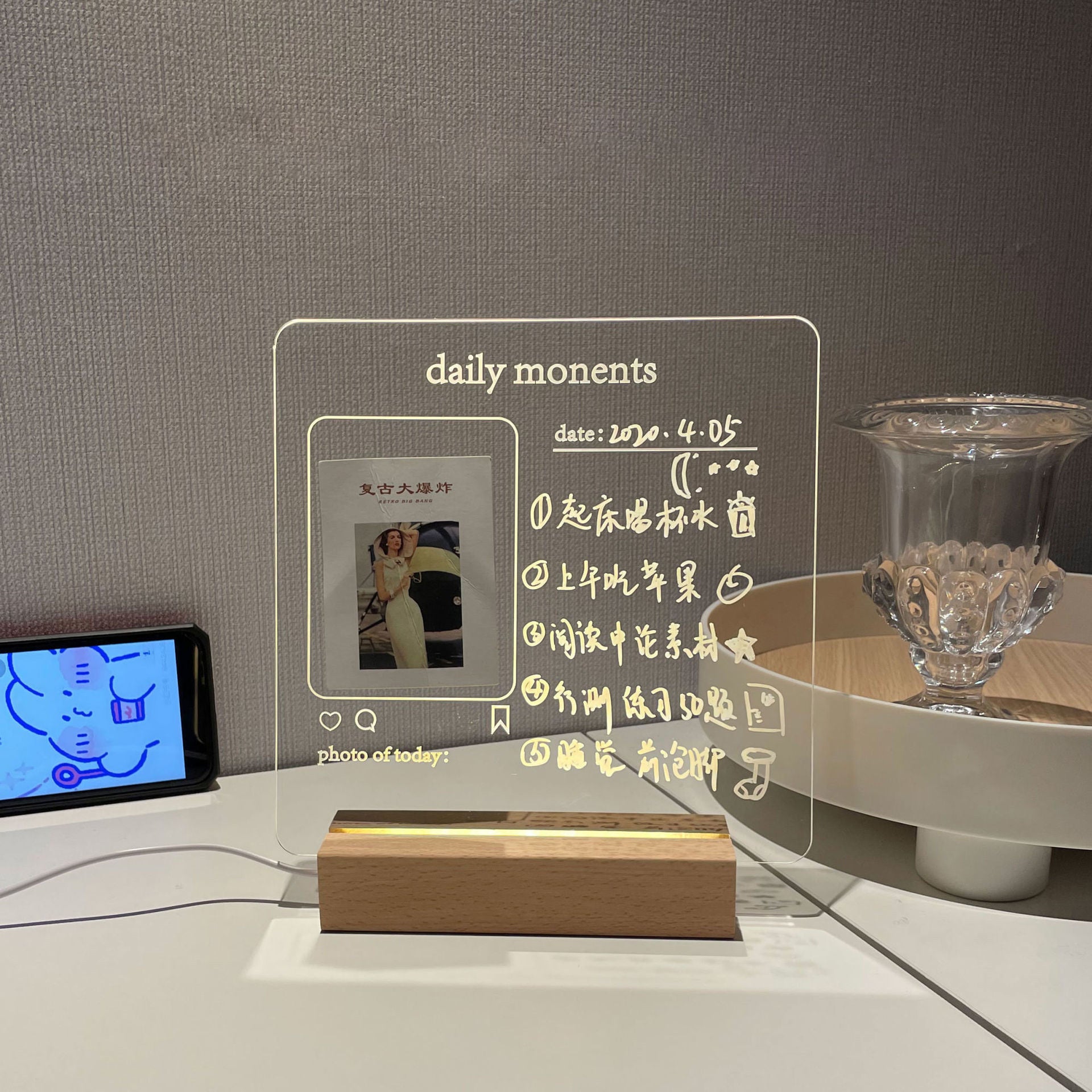 LED Message Board ✨ USB-Powered 💡 Rewritable Notes 🖊️