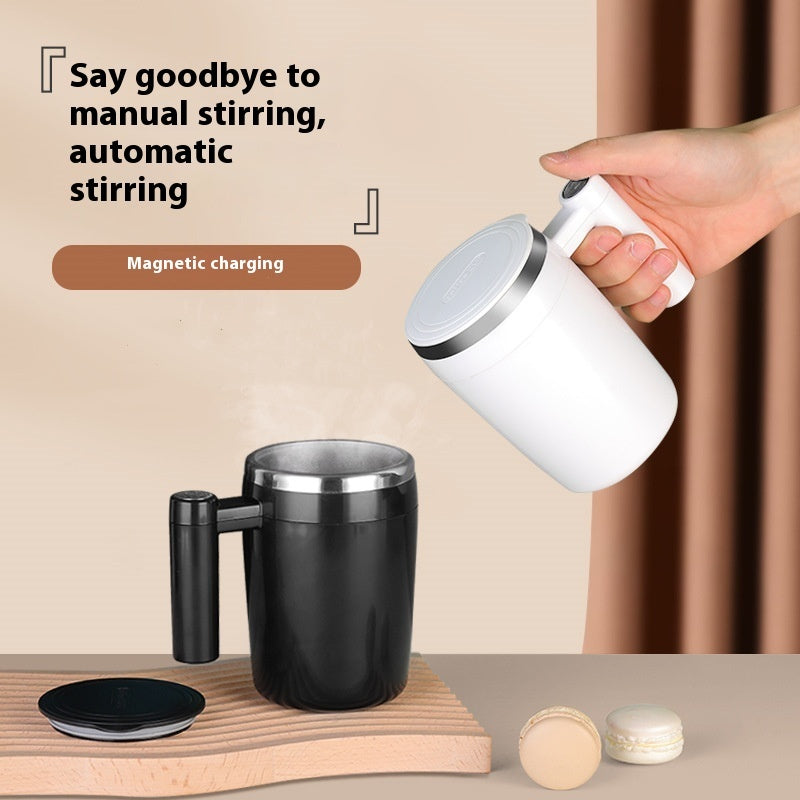 Automatic Stirring Mug 🌀 | Rechargeable Stainless Steel Coffee Cup