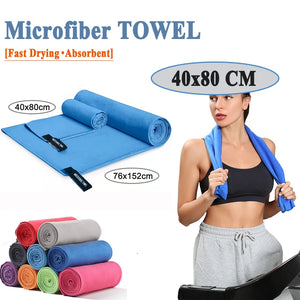 Microfiber Beach Towels Fast Drying Sports Towels Ultra Soft Lightweight Super Absorbent Bath Gym Towels for Beach Swimming Yoga