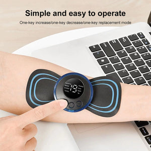 Neck Massager Mini 🧘‍♀️ Electric EMS | 8 Modes | Relax & Relieve Fatigue 💪