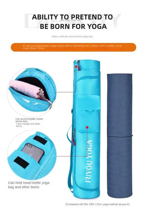 Yoga Mat Storage Bag Female Multifunctional Large-capacity Lightweight Nylon Cloth Bag Sports Fitness Yoga Bag