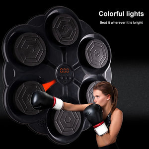 Music Boxing Machine Smart Wall Mounted Music Boxing Music Trainer Boxing Target Trainer Fitness Punching Bag Training Equipment