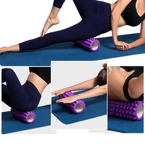 30cm Yoga Column Foam Fitness Muscle Training Pilates Sports Massage Foam Roller Grid Trigger Point Therapy Home Gym Exercise