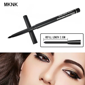 1pcs Women's Makeup Rotary Retractable Eyeliner Pencil Waterproof Eye Liner Pen Black And Brown Eyebrow Pencil Beauty Tools