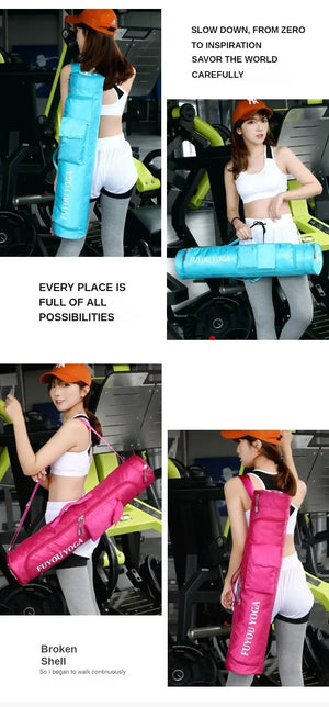 Yoga Mat Storage Bag Female Multifunctional Large-capacity Lightweight Nylon Cloth Bag Sports Fitness Yoga Bag