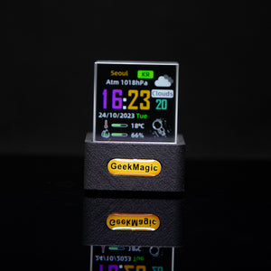 Mini Transparent WiFi Weather Clock – Stylish Display 🌐⏰✨