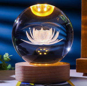 🌌✨ 3D Galaxy Crystal Ball – Magische Dekoration mit Lasergravur