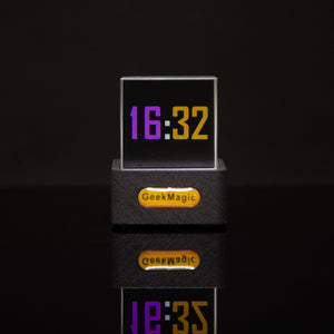 Mini Transparent WiFi Weather Clock – Stylish Display 🌐⏰✨